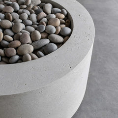 Flame Havens 36" Round Belmont GFRC Fire Pit - 24v On/Off Electronic Ignition by Dekko Concrete and HPC Fire
