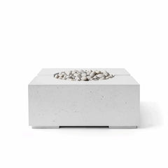 Flame Havens 32" x 32" Square Bravo GFRC Fire Pit - MLFPK Match Lit Ignition by Dekko Concrete and HPC Fire