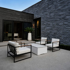 Flame Havens 56” x 30” Rectangle Sonoma GFRC Fire Pit Table Top Lid by Dekko Concrete and HPC Fire