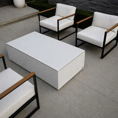 Flame Havens 56” x 30” Rectangle Sonoma GFRC Fire Pit Table Top Lid by Dekko Concrete and HPC Fire