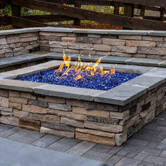 Flame Havens Square CSA 18" - 36" Flat Fire Pit Burner Kit - 120v Hi/Lo Electronic Ignition by HPC Fire