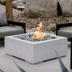 Flame Havens Square CSA 18" - 42" Flat Fire Pit Burner Kit - 120v On/Off Electronic Ignition by HPC Fire