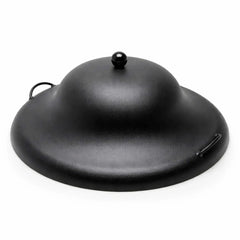 Flame Havens Round Tall Aluminum Black and Copper Vein Burner Covers by HPC Fire