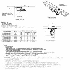 Flame Havens Linear Interlink CSA 25" - 121" Drop-In Fire Pit Burner Kit - 24v Hi/Lo Electronic Ignition by HPC Fire