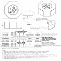 Flame Havens Octagon 45" - 54" Ready-to-Finish Fire Pit Table - 120v On/Off Electronic Ignition by HPC Fire