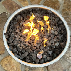 Flame Havens Round 45" - 54" Ready-to-Finish Fire Pit Table - 24v On/Off Electronic Ignition by HPC Fire