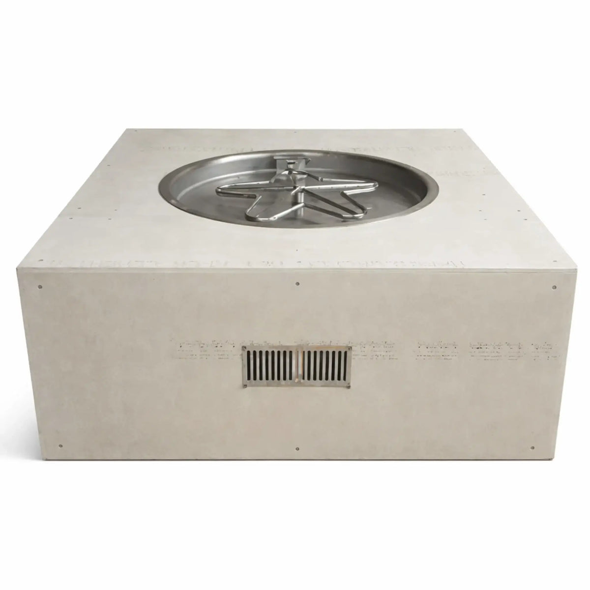 Flame Havens Square 45" x 45" Ready-to-Finish Fire Pit Table - FPPK Push Button Flame Sensing by HPC Fire