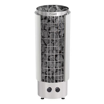 Harvia Cilindro PC60 6kW 240V 1PH Stainless Steel Sauna Heater with Built-In Time and Temperature Controls