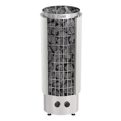 Harvia Cilindro PC90E 9kW 240V 1PH  Stainless Steel Sauna Heater with Built-In Time and Temperature Controls