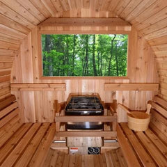 Harvia KIP60B 6kW 240V 1PH Stainless Steel Sauna Heater with Built-In Time and Temperature Controls