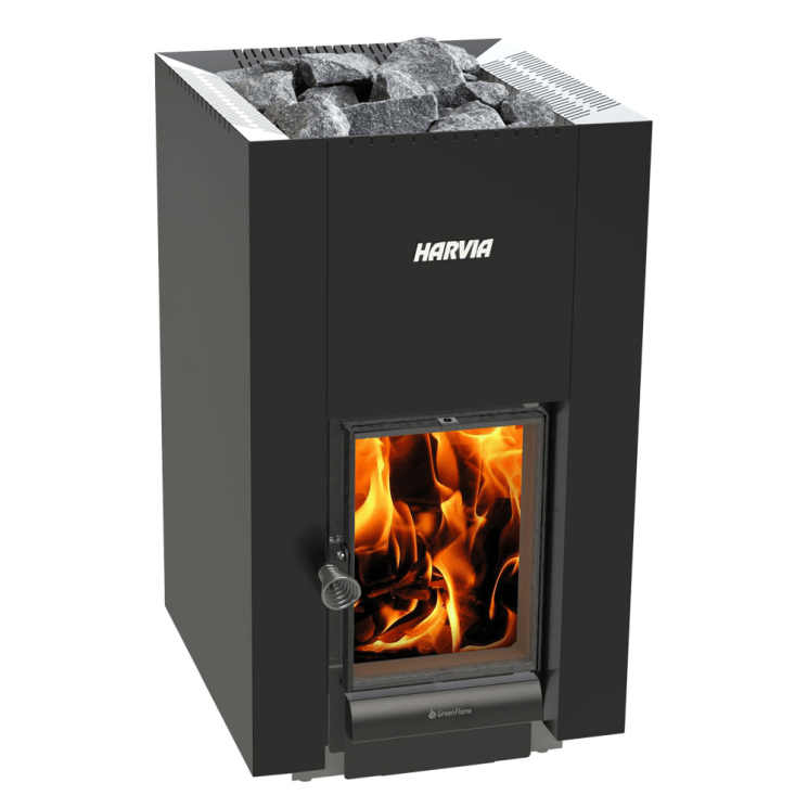 Harvia Linear 22 GreenFlame 15.7kW Wood Sauna Stove
