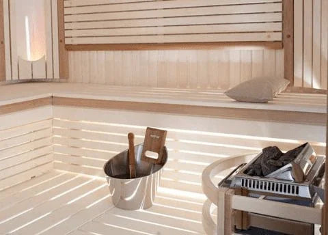 Harvia Topclass Series 6kW 240V 1PH Stainless Steel Sauna Heater with Built-In Time and Temperature Controls