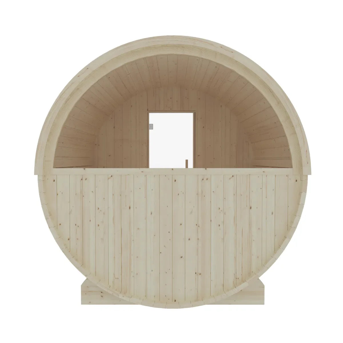 Helsinki Finnish Barrel Sauna with Terrace and WiFi Heater - Finnish Sauna Builders - Green Vista Living
