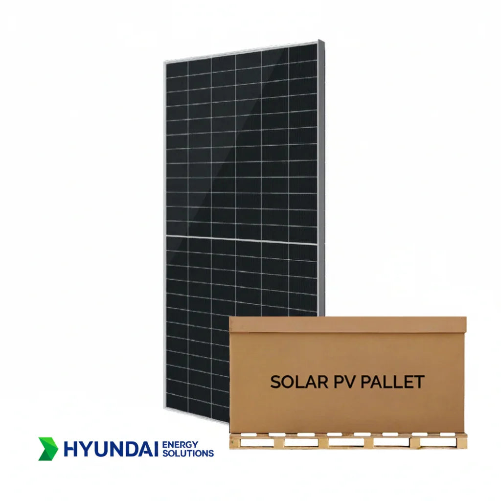 Hyundai 595W Pallet of Bifacial Solar Panels | 36 Panels - Green Vista Living