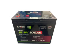 Epoch Batteries 12V 100Ah (1.28kWh) - Eco Series LiFePO4 Battery Epoch Batteries