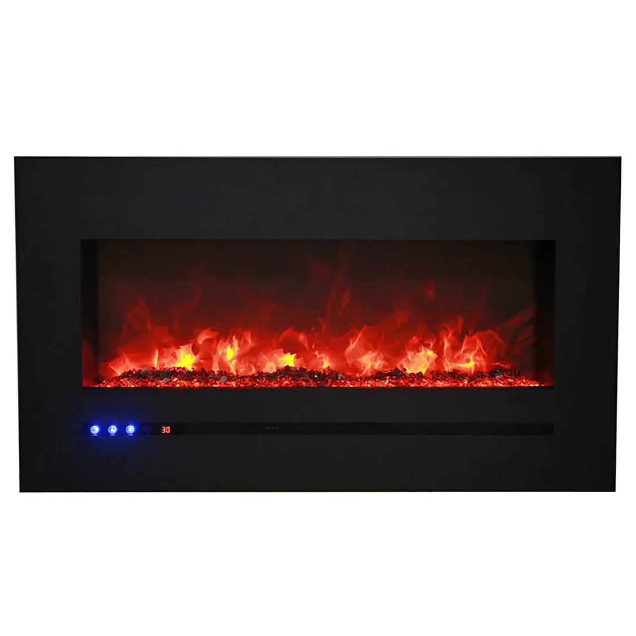 Sierra Flame 48 Inch Linear Wall Mount Electric Fireplace WM-FML-60-6623-STL - Green Vista Living