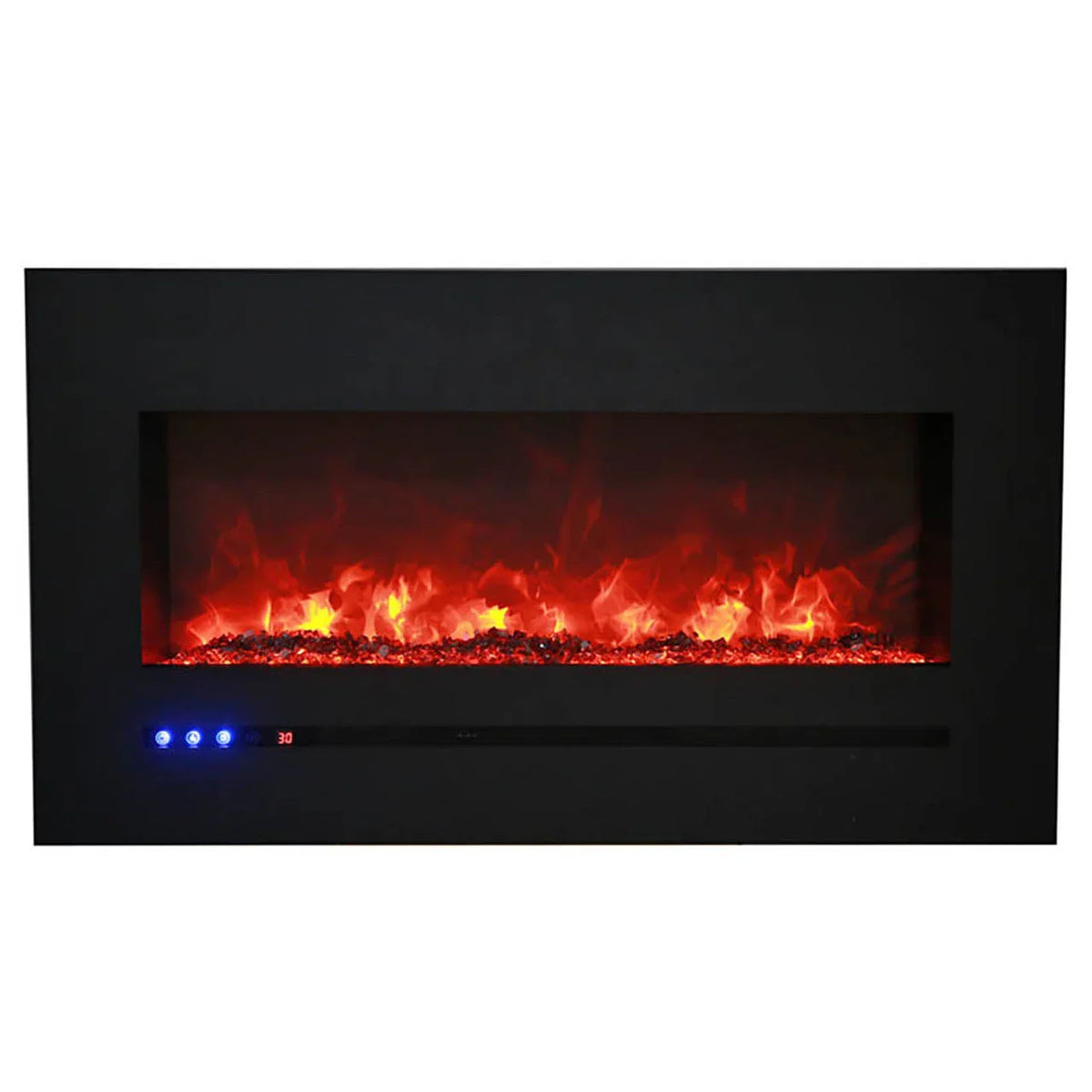 Sierra Flame 48 Inch Linear Wall Mount Electric Fireplace WM-FML-60-6623-STL - Green Vista Living