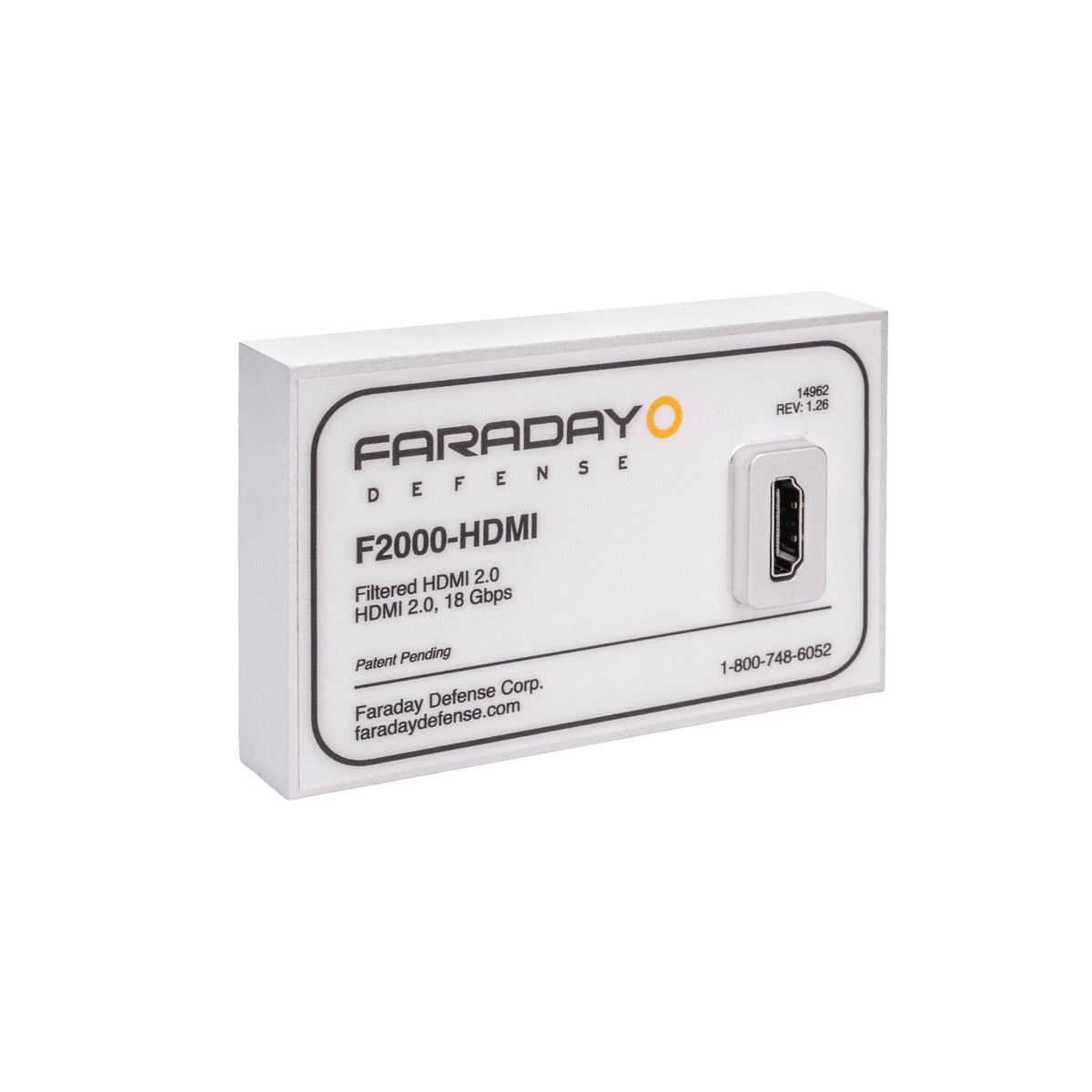 Faraday Defense EMC HDMI Filter F2000-HDMI