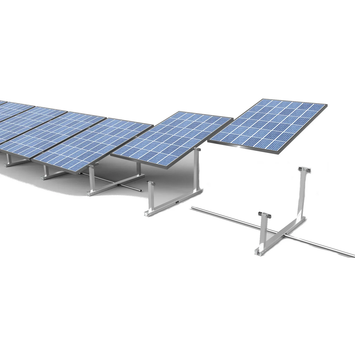IntegraRack IR-15 Solar Panel Ground Mount | 15 Degree Angle | Aircraft Grade Aluminum IntegraRack