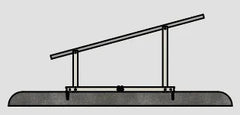 IntegraRack IR-40FSAC Solar Panel Ground Mount | 15-40 Degree Angle | Black High-Strength Composite - Green Vista Living