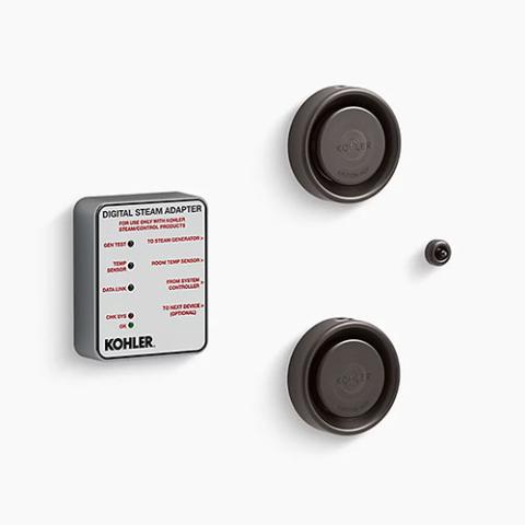 Kohler Invigoration Series DTV+ H-5549-K1 Tandem Steam Adapter Kit with Two Steam Heads, Temperature Sensor, Adapter (18kW to 30kW)