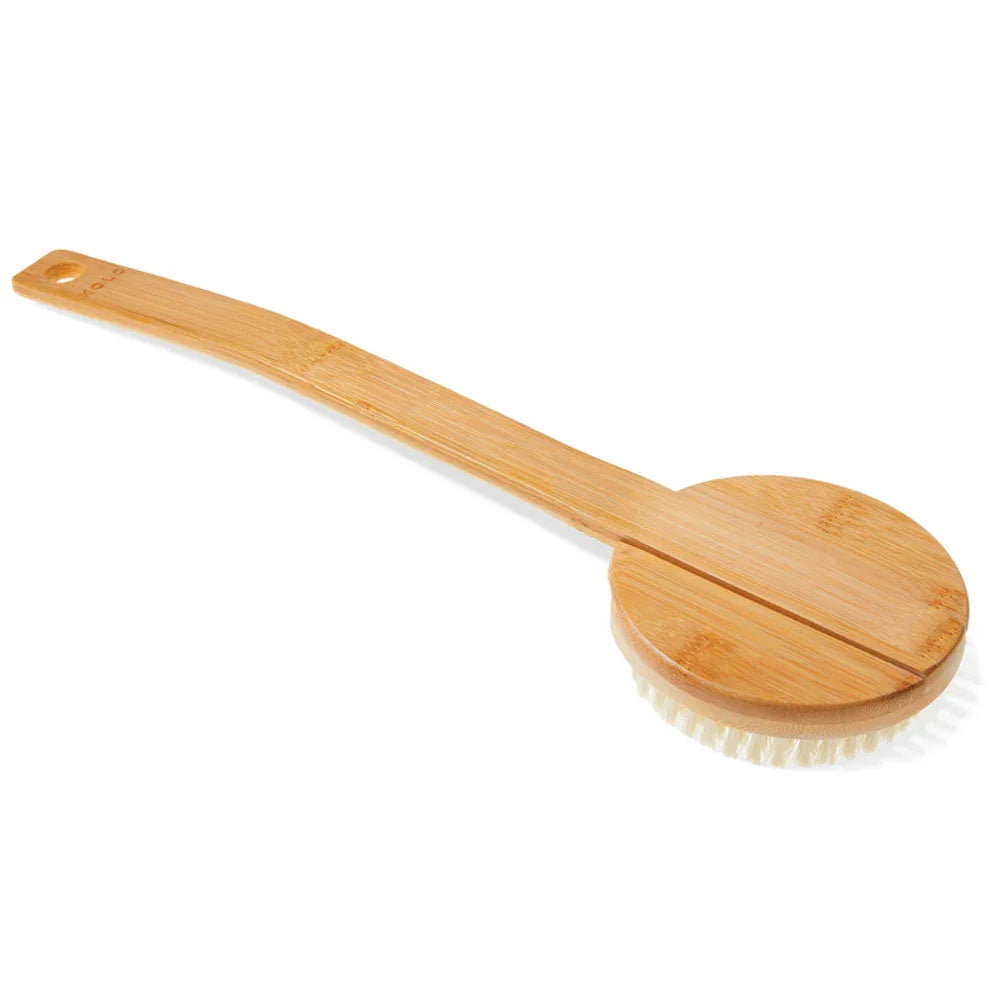 KOLO Sauna Bath Brush Bambu 2 with Handle, Natural Bamboo - Green Vista Living