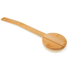 KOLO Sauna Bath Brush Bambu 2 with Handle, Natural Bamboo - Green Vista Living
