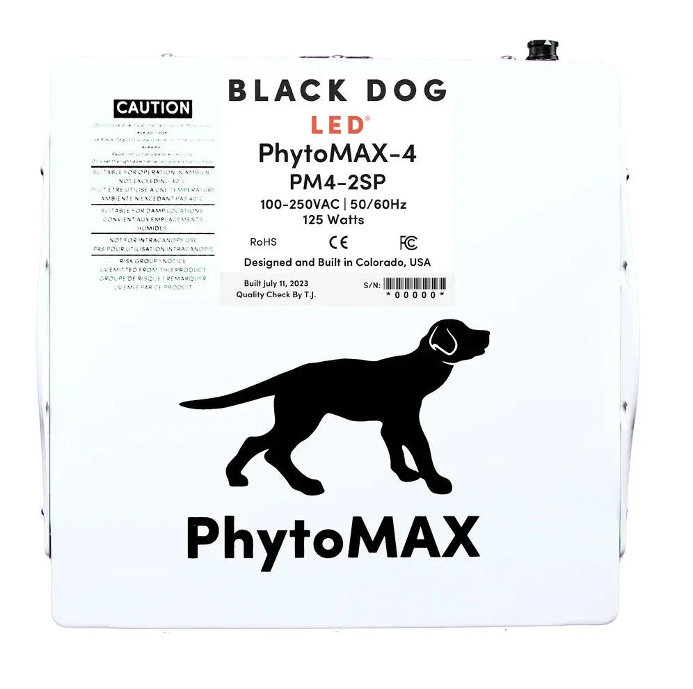 Black Dog 125W PhytoMax-4 2S LED Grow Light - Green Vista Living