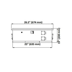 5kWh Fortress LFP-5K-48V Lithium Battery (100Ah) - Green Vista Living