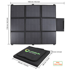 LensunSolar 200W 12V Solar Blanket with Waterproof MPPT Regulator