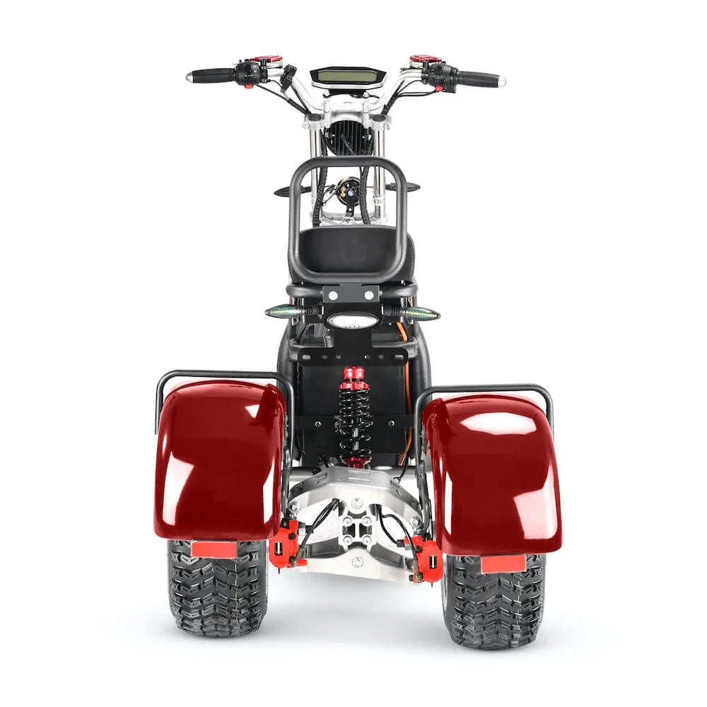 LinksEride CP7 DUAL MOTOR 2000W 60V 20Ah Electric Scooter Trike - Green Vista Living