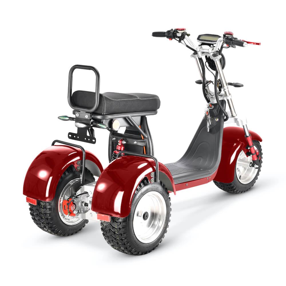 LinksEride CP7 DUAL MOTOR 2000W 60V 20Ah Electric Scooter Trike - Green Vista Living
