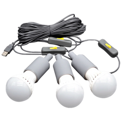 Lion Energy Morningside 3 LED Light Bulb String - Green Vista Living