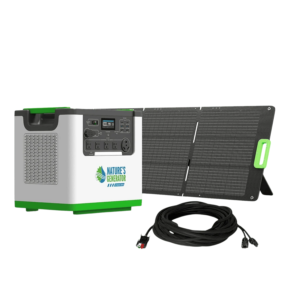 Nature's Generator Lithium 3600 Solar Generator - Green Vista Living