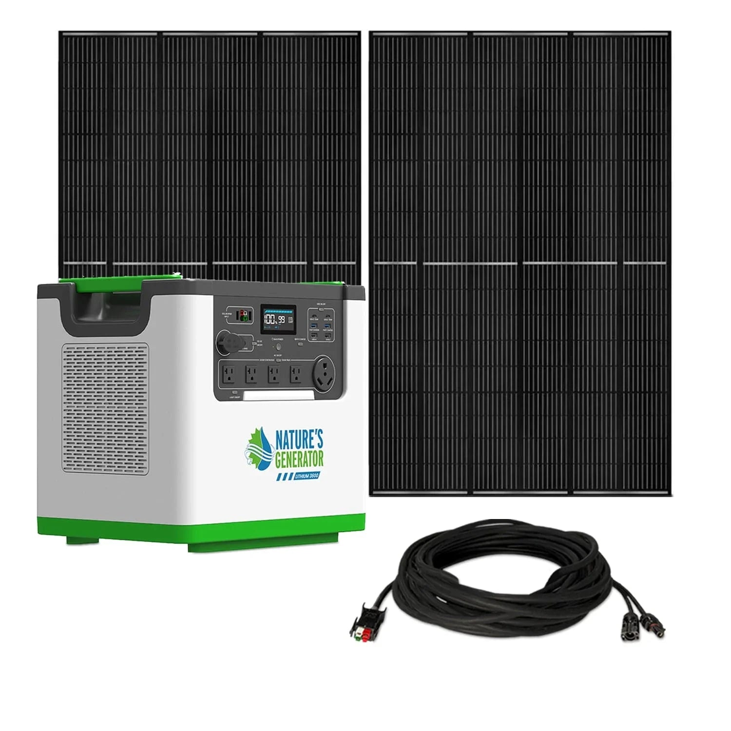 Nature's Generator Lithium 3600 Solar Generator - Green Vista Living