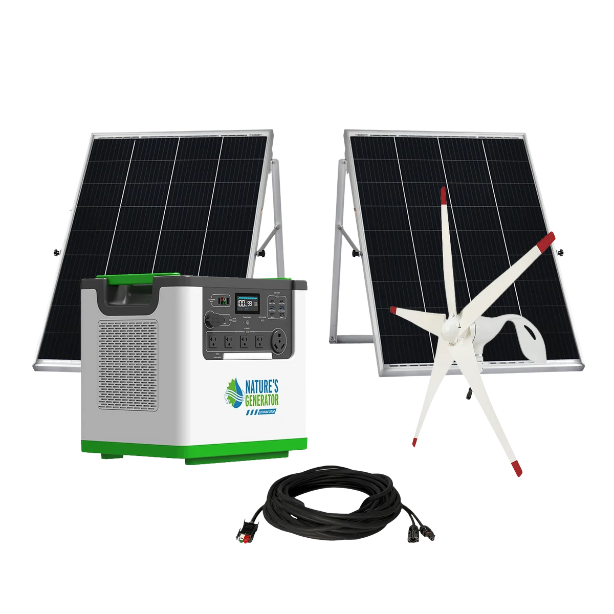 Nature's Generator Lithium 3600 Solar and Wind Generator - Green Vista Living