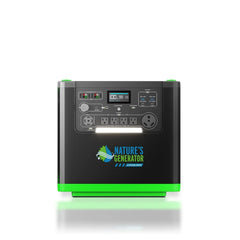 Nature's Generator Lithium 6000 with Solar Panels and Wind Turbine - Green Vista Living
