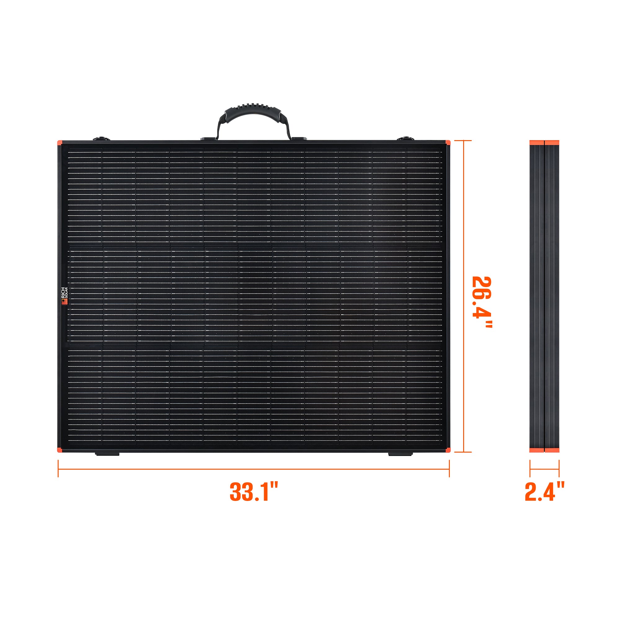 MEGA 200 Watt Portable Solar Panel | Powerful 12V Portable Solar Panel for Generators, Power Stations, Campers - Green Vista Living