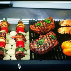 MHP T3G4LS Stainless Steel Tri-Burn Built-In Gas Grill With SearMagic® Cooking Grids