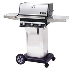 MHP TRG2 Stainless Steel Infrared Gas Grill Head With 2 Stainless Steel Shelves
