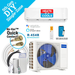 MRCOOL DIY® 5th Gen E Star 12,000 BTU Single Zone Mini Split Complete System with 25 Ft. Line Set, 115V (DIY-12-HP-WM-115D25-O) GeoCool