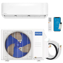 MRCOOL DIY® 5th Gen E Star 12,000 BTU Single Zone Mini Split Complete System with 25 Ft. Line Set, 115V (DIY-12-HP-WM-115D25-O) GeoCool