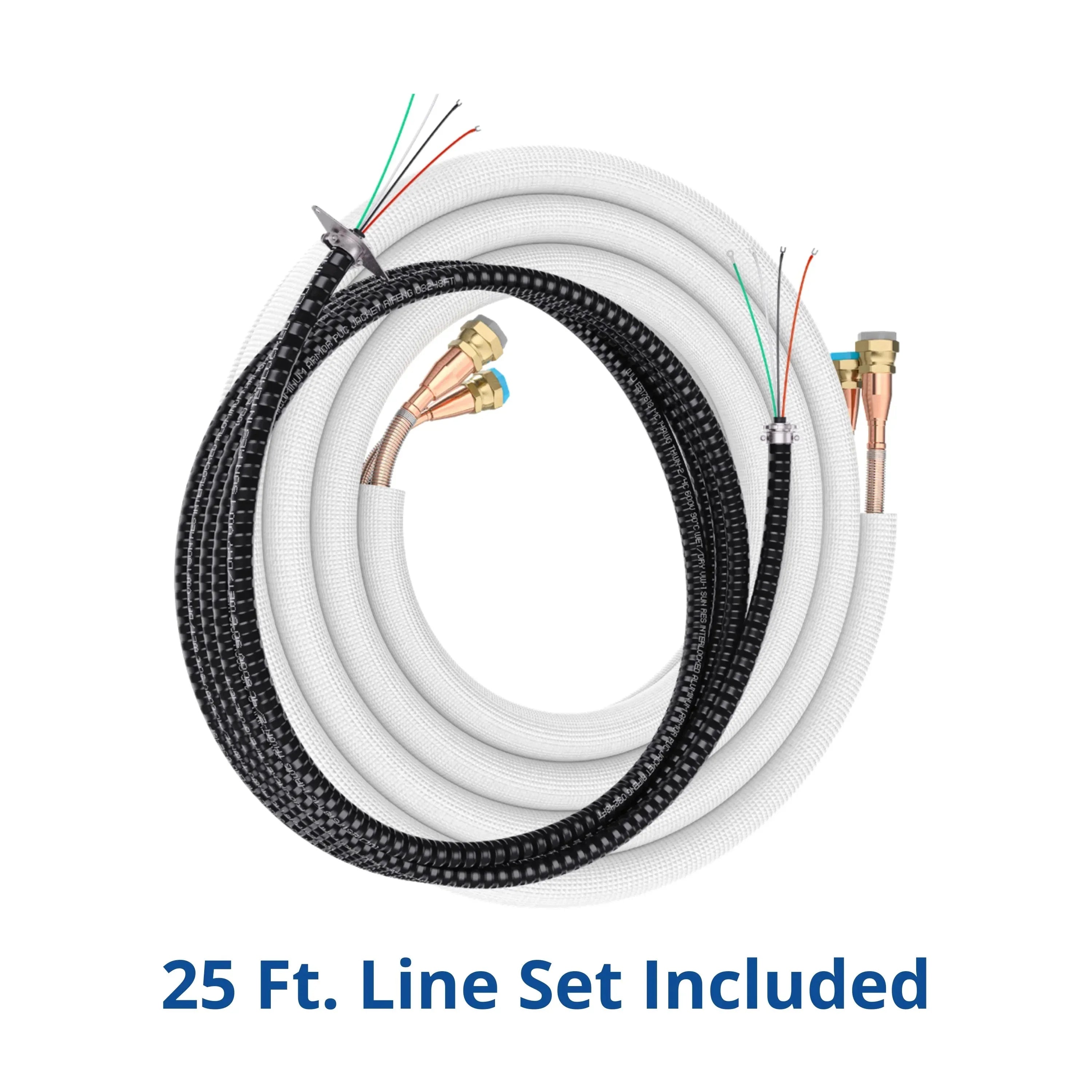MRCOOL DIY® 5th Gen E Star 12,000 BTU Single Zone Mini Split Complete System with 25 Ft. Line Set, 115V (DIY-12-HP-WM-115D25-O) GeoCool