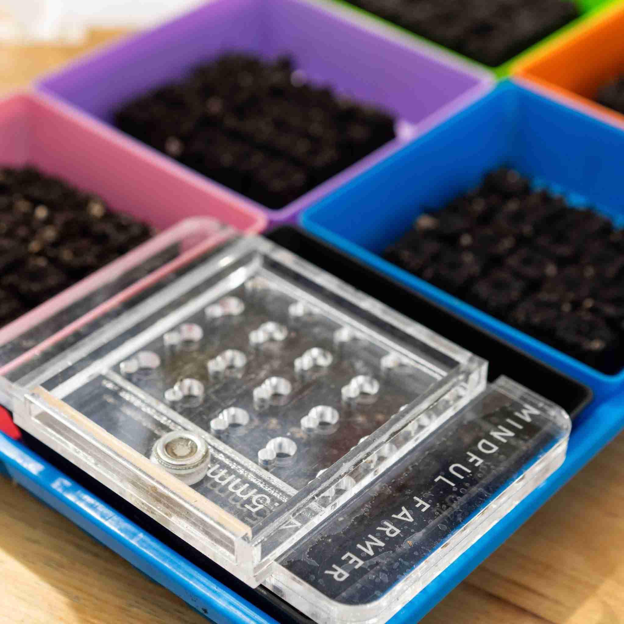 Bootstrap Farmer Soil Block Drop Seeder - Mini 20 - Complete Set | Mindful Farmer - Green Vista Living