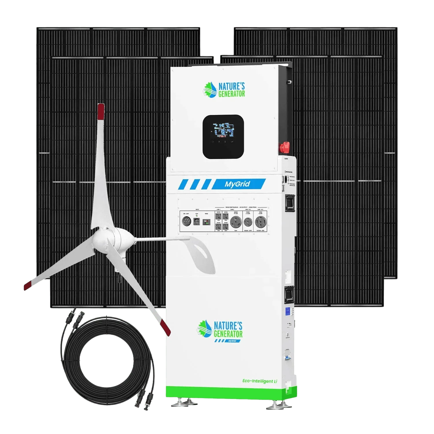 Nature's Generator MyGrid 10K Solar and Wind Generator for Home - Green Vista Living