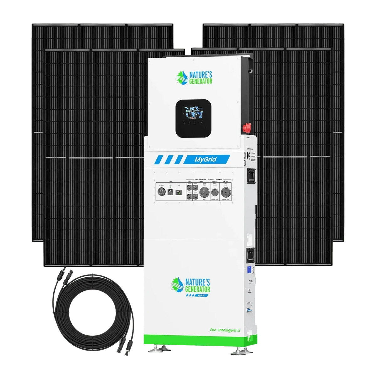 Nature's Generator MyGrid 10K Solar Generator for Home - Green Vista Living