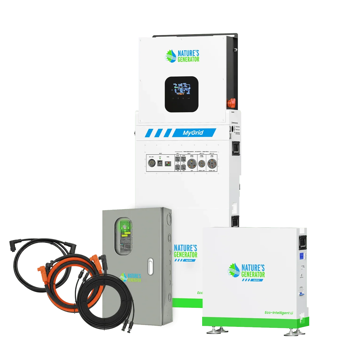 Nature's Generator MyGrid 10K with Transfer Switch for House Battery Backup - Green Vista Living