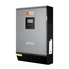 Rich Solar NOVA MAX 3K | 3000W 24V Hybrid Inverter for RVs, Trailers, Campers, Vans, Trucks, Overlanders, Boats - Green Vista Living