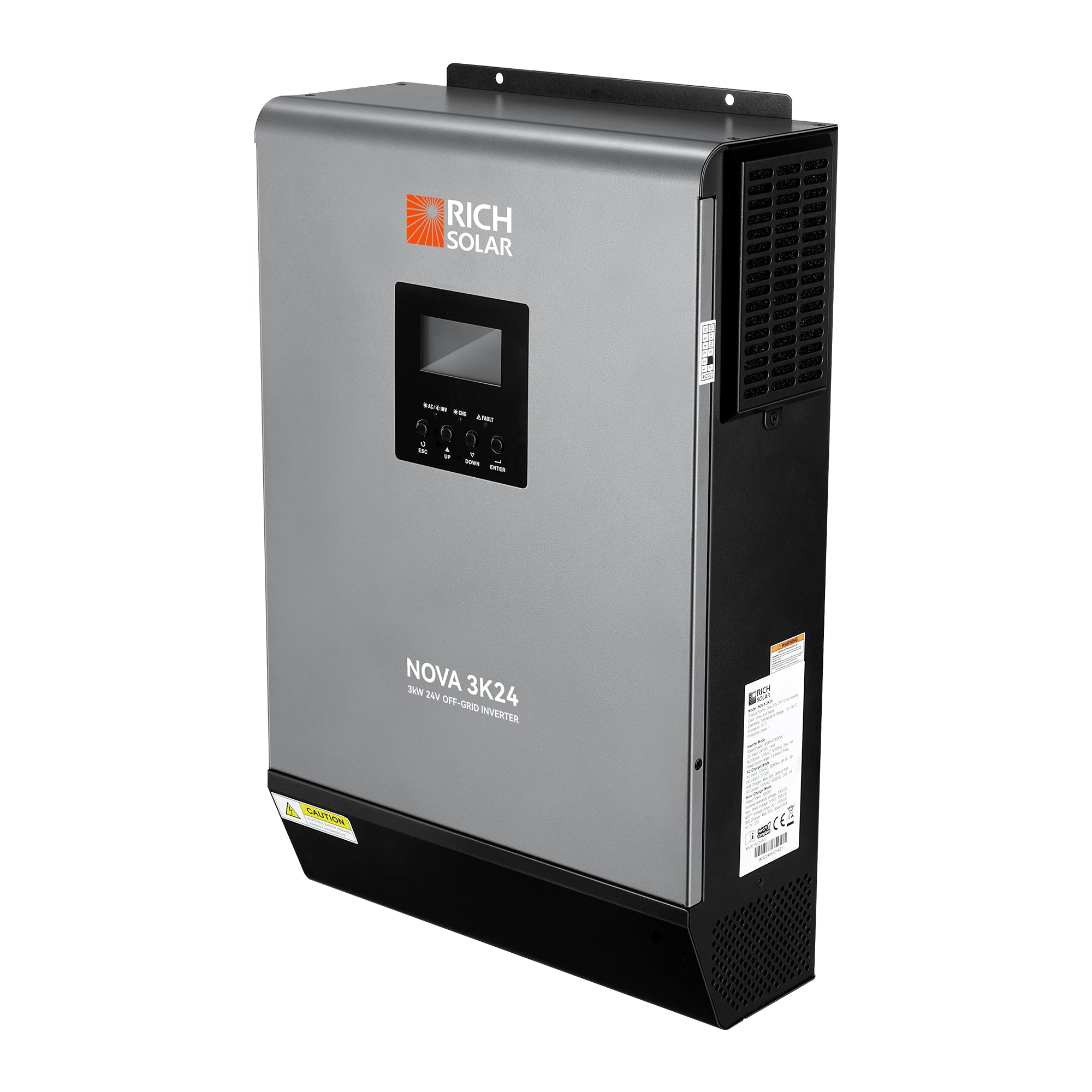 Rich Solar NOVA MAX 3K | 3000W 24V Hybrid Inverter for RVs, Trailers, Campers, Vans, Trucks, Overlanders, Boats - Green Vista Living