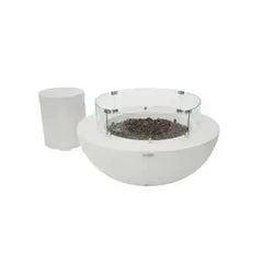 Elementi - Lunar Fire Bowl Cream White - Natural Gas - Green Vista Living